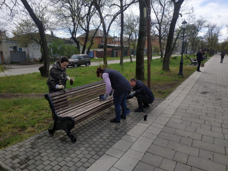 Георгиевцы приняли участие во Всероссийском субботнике.