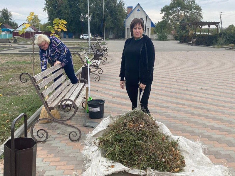 Субботник в станице Урухской.