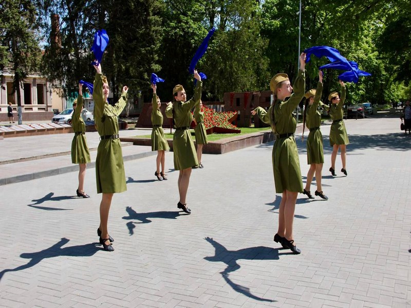 В Георгиевске прошла патриотическая интерактивная игра «Знамя Победы»!.