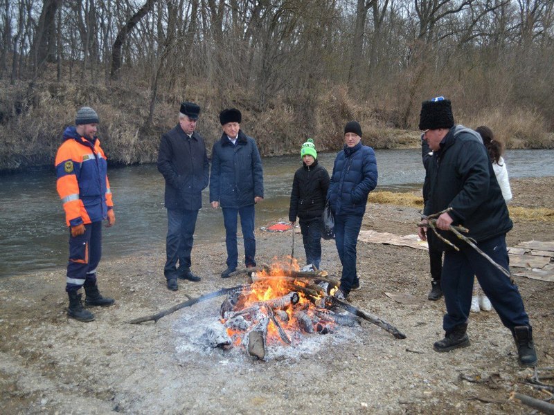 В селе Краснокумском отпраздновали Крещение.