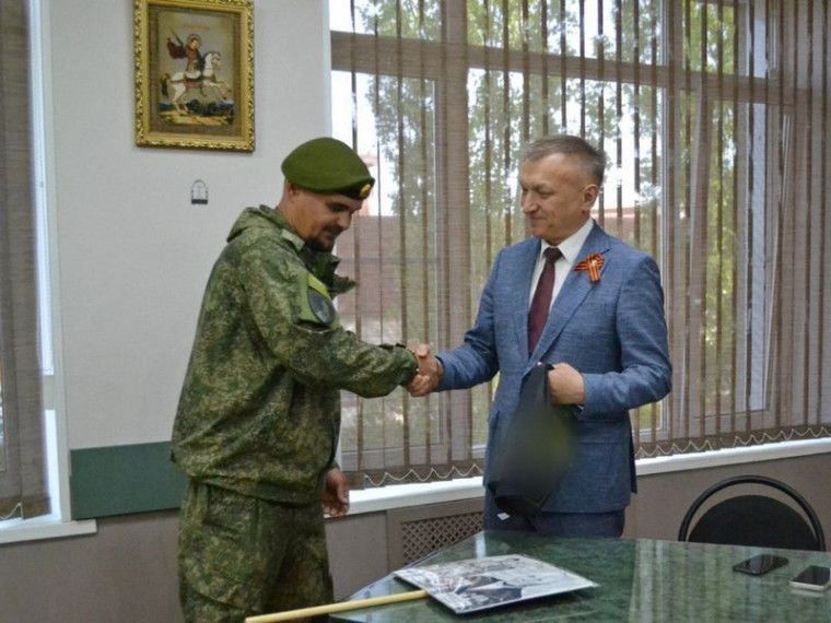 Встреча с бойцом СВО. Встреча с бойцом СВО.